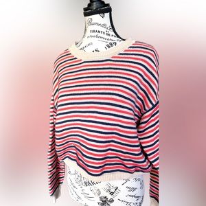 Comfortable striped knit sweater from AE.